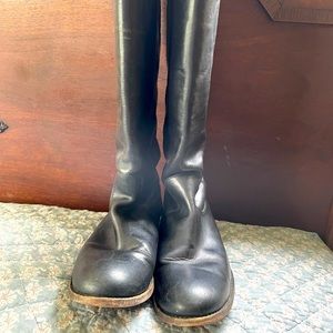 Tall black Frye boots